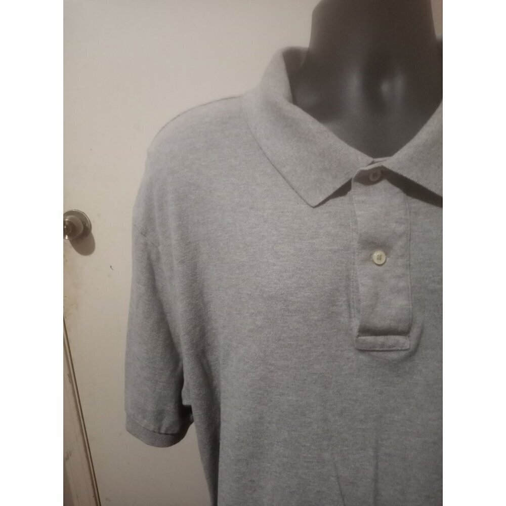 Polo Ralph Lauren Mens 3XB Gray Solid Knit Polo Shirt Short Sleeve 3X Big - Picture 5 of 12